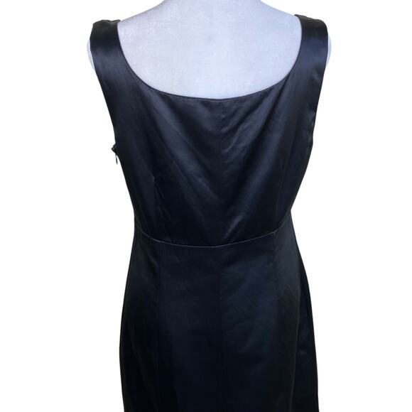 Banana Republic Y2K Sexy Little Black Dress Babydoll Bodice Silk Blend Fitted - Picture 8 of 16